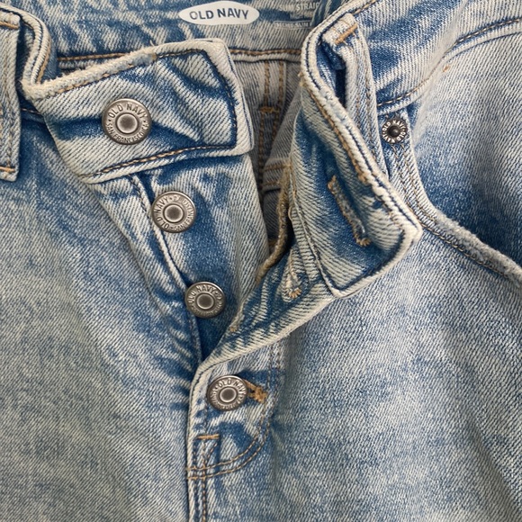 Old Navy jeans light blue size 12 power, slim, straight high rise, worn once - Picture 3 of 7